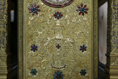 图片[4]-Bronze plated running duck to human pavilion clock-China Archive